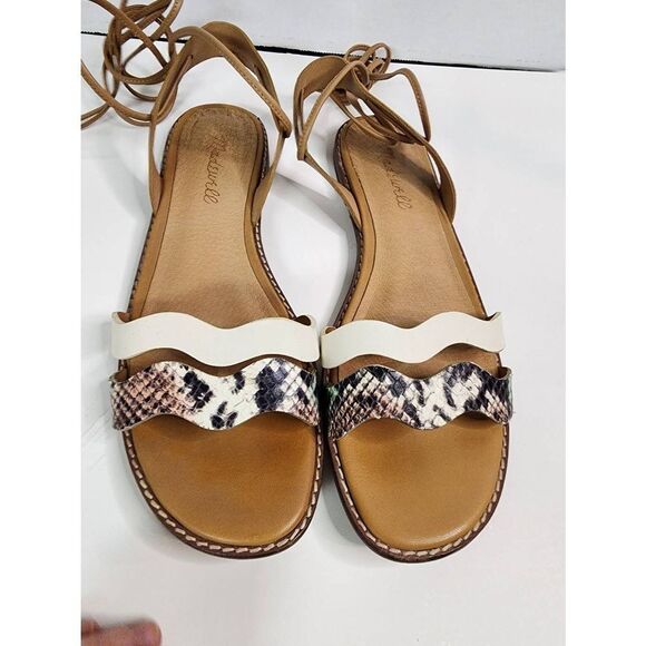 Madewell The Wave Lace Up Gladiator Sandals Sz 7 - Picture 2 of 10